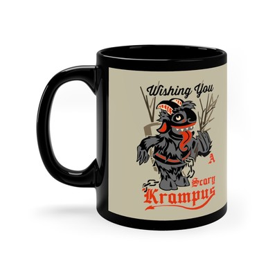 Wishing You a Scary Krampus | Mug | 11 or 15 oz | Color Morph |Christmas Monster