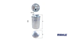 Mahle KL 554 Fuel Filter for Audi A4 A6 VW Golf IV Van LT 28-35 II Bus