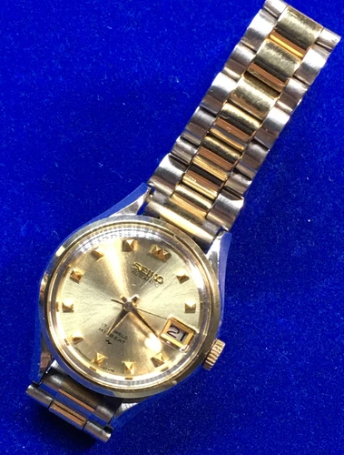 Vintage Seiko Automatic Hi-Beat Ladies Calendar Watch 17 Jewels Japan 2205 Runs