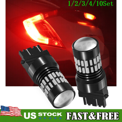 3157 Bright Flash Red Blinking Strobe Bulb LED Brake Stop Tail Light 1~10Set
