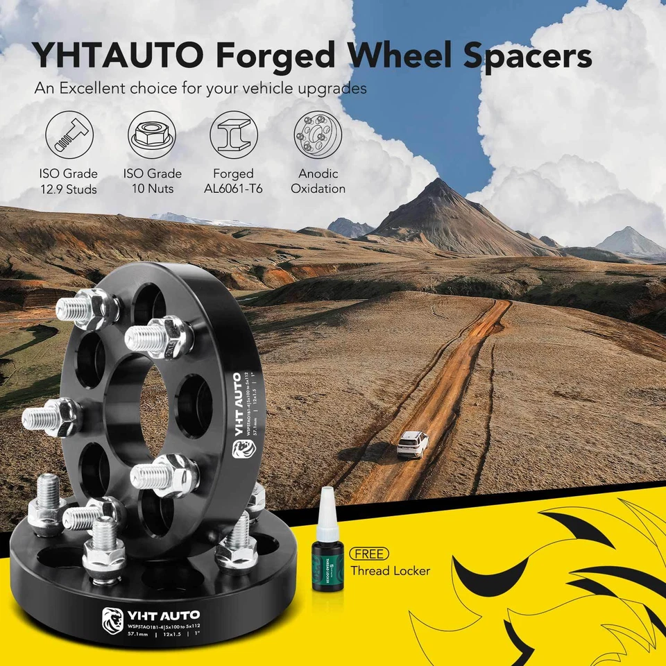 Adaptador de rueda 4 piezas 5x100 a 5X112 M12x1,5 tacos 57,1 mm 25 mm para Toyota Corolla Foto 2 de 4