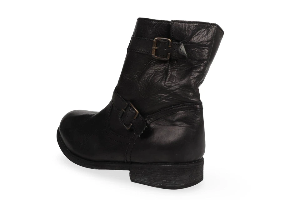 Botas Zigi Soho Imrie Media Pantorrilla Cuero Negro Punta Redonda Textil Forradas Talla 10M Foto 4 de 4