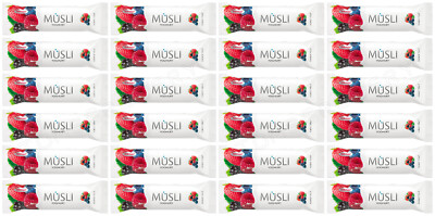 24 TEKMAR MUSLI Forest Fruit & Yogurt Breakfast Cereal Bars Snacks 30g 1.05oz