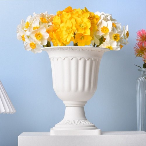 Römisch Stehendes Blumenbeet Weiß Blumenvase Blumenladen Garten bedarf - Bild 9 von 11