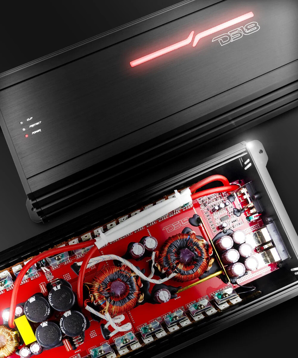 DS18 ZR2000.1D 6000 Watt Monoblock Class D Pro Car Audio Subwoofer