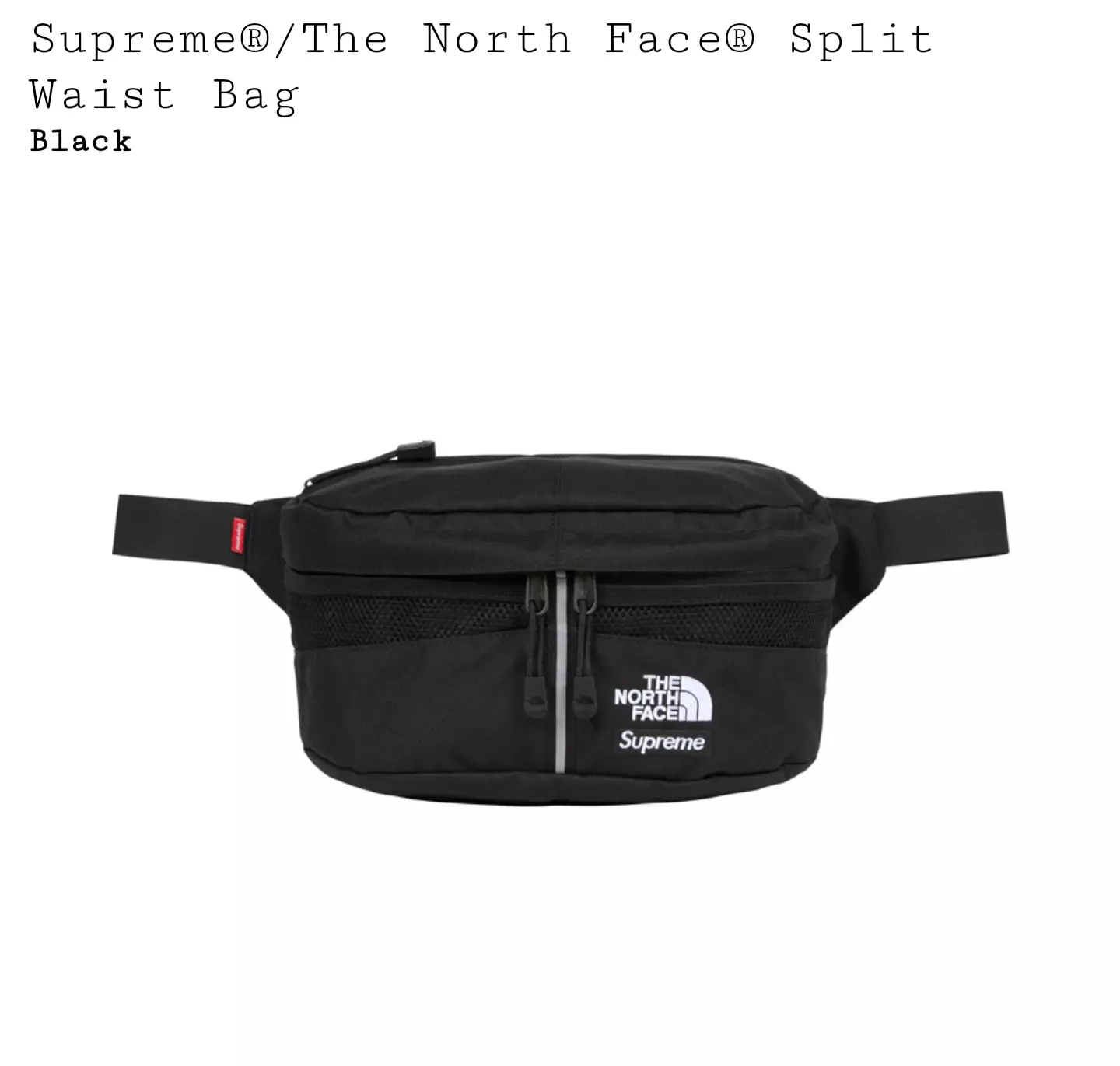 Sac taille fendu Supreme x The North Face
