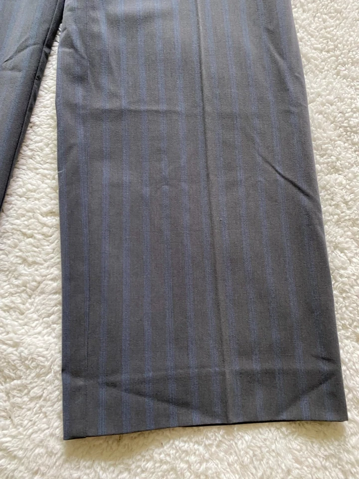 Pantalones grises a rayas rectas talla 14 Tapemeasure para mujer (B3) Foto 2 de 4