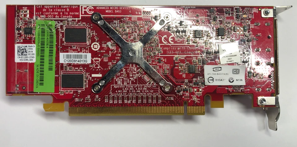 ATI Radeon B403 ATI-102-B40319(B) w 2 Display Port Video Card - Image 2 of 2