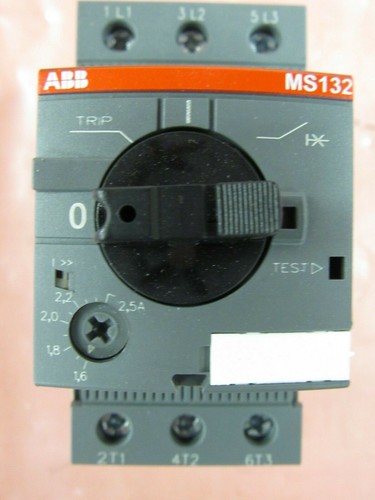 ABB MS132-2.5 MANUAL MOTOR STARTER 1.6-2.5A 3PH 120-600VAC ***NIB*** - Picture 4 of 12