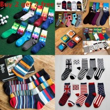 New Casual Cotton Socks Design Multi-Color Fashion Dress Men's Women's Socks