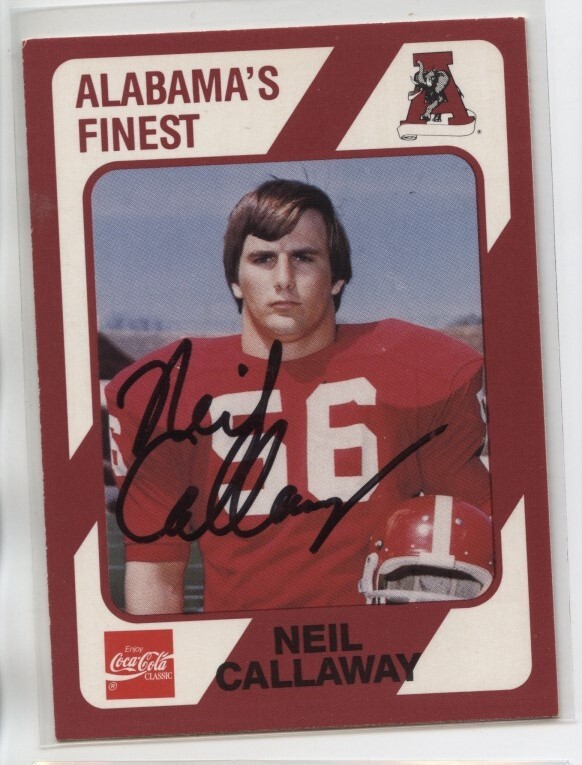 1989 Signed Alabama Coke Collegiate Collection Autograph - You Pick ...