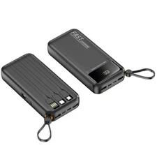 10000mAh External Portable Power Bank Charger For Phone Android Universal Black