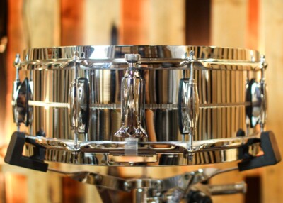 Gretsch GB4160 Brooklyn 5x14 Chrome Over Brass 8-lug Snare Drum 