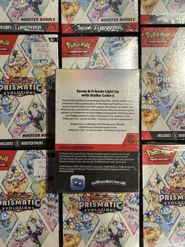 Pokemon TCG Prismatic Evolutions Booster Bundle New Sealed x23 - Picture 3 of 4