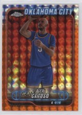 2024-25 Topps Chrome Orange Geometric Refractor 18/25 Alex Caruso #6 1i3m
