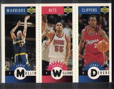 1996-97 Upper Deck CC - Mini Chris Mullin, Jayson Williams, Terry Dehere