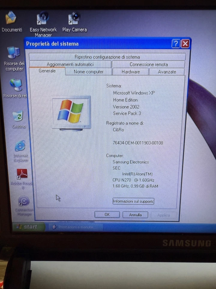 Netbook Samsung Nc10 Intel Atom 1.60 Ghz - Immagine 4 di 4
