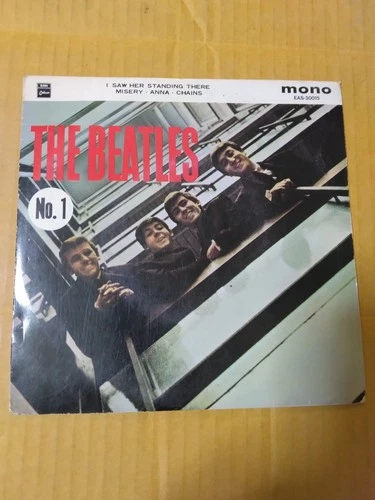 Japanese press  4 Songs on MONO 7" EMI ODEDON RED VINYL    THE BEATLES No. 1