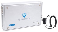 Rockville RXM-S20 1600W Peak 4-Channel Micro Marine/ATV Amplifier, Water-Resi...