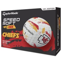 Taylormade Speed Soft Ink NFL Balls- Kansas City Chiefs