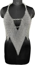 Chainmail Top, Viking Cosplay Chainmail Top, 16 Gauge Ring Womens  Girls Butted