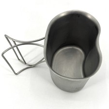Usgi Us Military Issue 1 Quart Stainless Steel Metal Canteen Cup Folding Handle Usgi Us Military Issue 1 Quart Stainless Steel Metal Canteen Cup Folding Handle