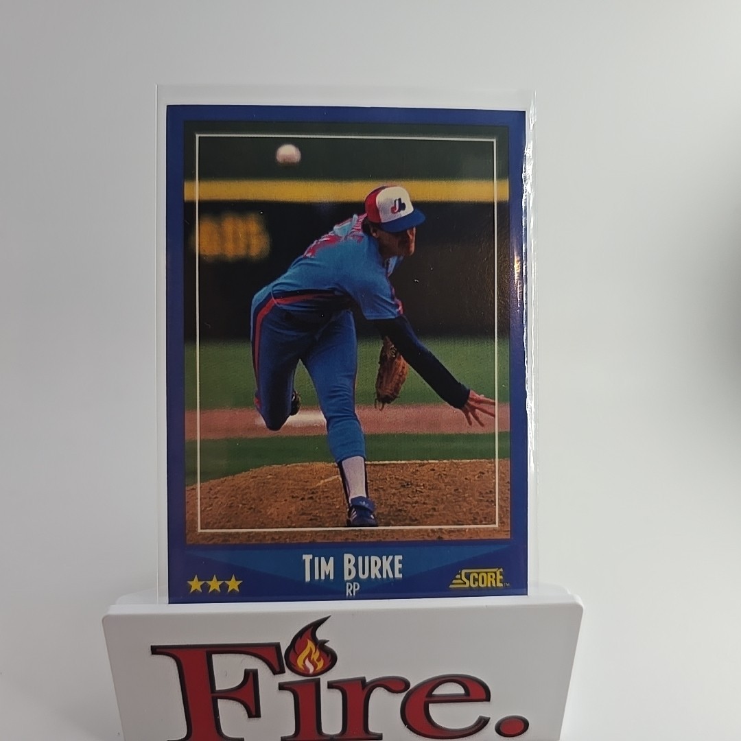 1988 Score - Tim Burke #187 Montreal Expos