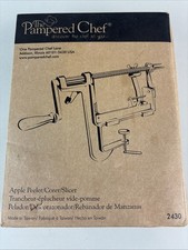 Pampered Chef Apple Peeler/Corer/Slicer Model 2430 Fruit Kitchen Tool with box