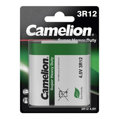 CAMELION 3R12 / Flachbatterie 4,5 Volt /  BP1 / GRÜN