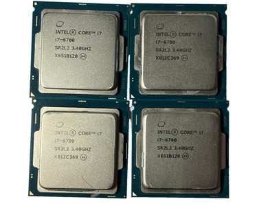 LOT of 4 Intel Core i7-6700 Processor 3.40 GHz SR2L2 CPUs