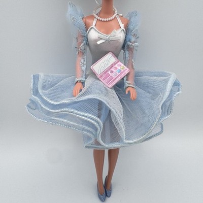VTG 1987 Perfume Pretty Whitney Barbie #4557 Dress Shoes Sleeves Pearl Necklace