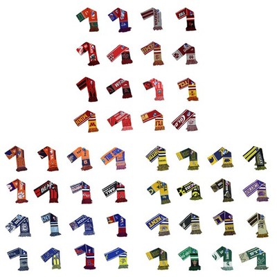 NCAA College Logo & Team Colors Knit Fringe Scarf 62''x7'' OSFM Pick School/Style