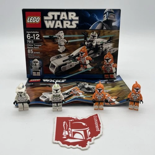 LEGO Star Wars Clone Trooper Battle Pack Set 7913 Clone Wars Loose Complete CIB