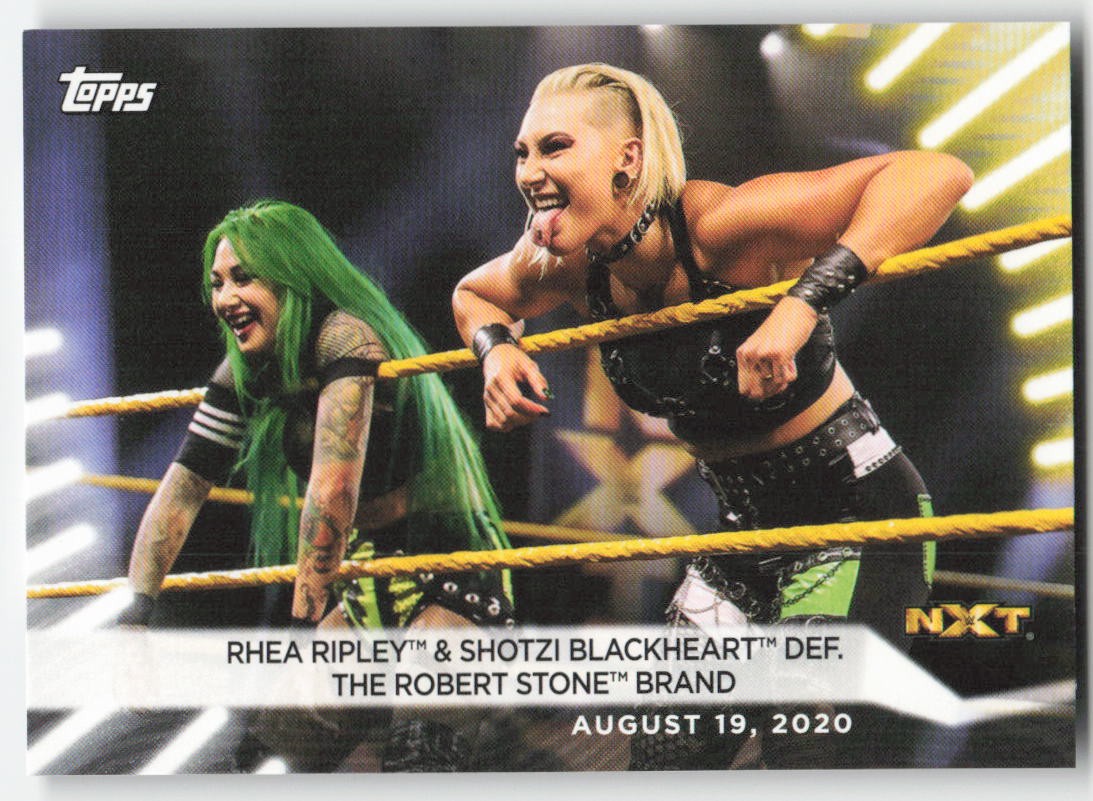 2021 Topps WWE Women's Division Rhea Ripley Shotzi Blackheart #59