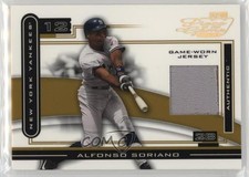 2003 Playoff Piece of the Game Gold 34/50 Alfonso Soriano #POG-10 2d9