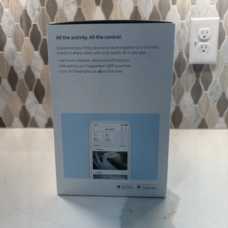 Brand New Ring Floodlight Cam Pro Outdoor Wired Wi-Fi 1080p Network Camera Black - Image 2 of 4