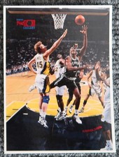 95-96 TOPPS PHOTO GALLERY DAVID ROBINSON SPURS OVERSIZED PRINTERS PROOF w/BORDER