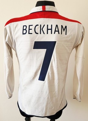 England 2003 - 2005 Home football Umbro long sleeve jersey #7