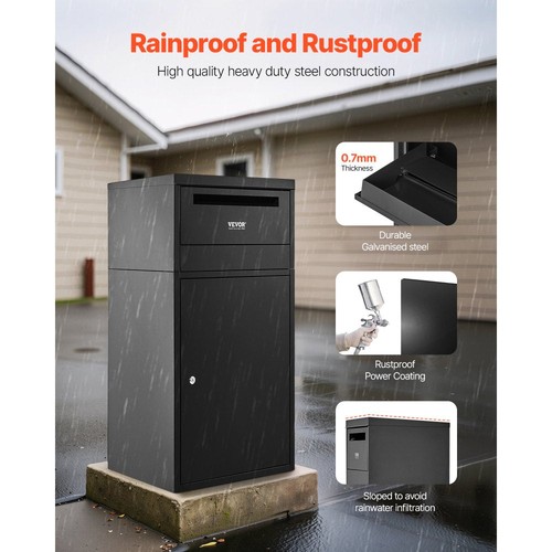 VEVOR Package Delivery Boxes for Outside 90.9 cm Lockable Parcel Drop Box - Picture 3 of 11