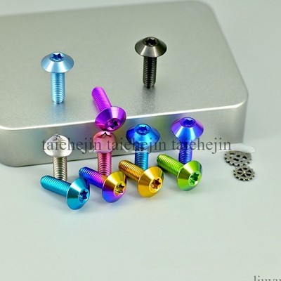 Titanium Bolt Umbrella Torx Head Screw for Motorcycle Bike Ti Fasteners M4 M5 M6