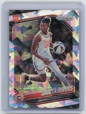 2025 Panini Prizm WNBA #131 Saniya Rivers Ice Prizms
