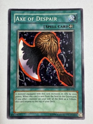Axe of Despair SYE-035 Starter Deck: Yugi Evolution Unlimited|Unlimited Edition