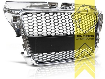Sportgrill Kühlergrill für Audi A3 8P S-Line S3 RS3 Limo Sportback chrom
