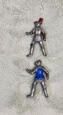 Britains Deetail Medieval Knights 1971 - 2x figures lot Knight Armor Plate Pike
