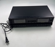 Optimus SCT-37 High Speed Dubbing Stereo Cassette Deck HX Pro Not Tested