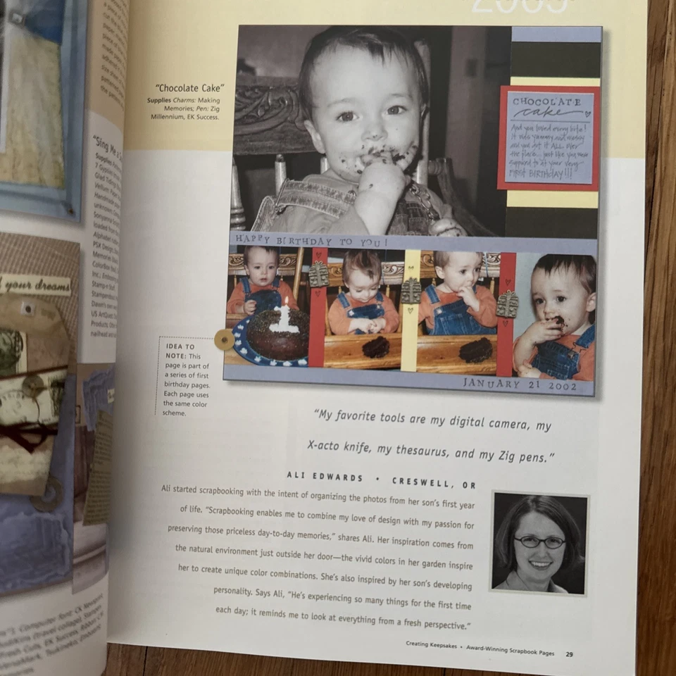 Creating Keepsakes Scrapbook Magazine Book Treasury of Favorites Scrapbook Pages - Image 4 of 4