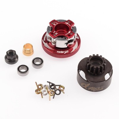 Alpha Plus 4-Shoe Clutch System with 13T Clutch Bell (red) / E64-BUR2213