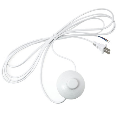 E-Outstanding Foot Pedal Push Switch round Button Inline Lamp Light On-Off Contr