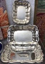 Reed & Barton Windsor 3 Sterling Silver Tray Dish 340g X958B (2) X957(1) Lot