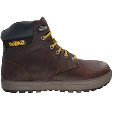 Men's Dewalt Plasma PT Plain Toe Industrial Oil Slip Resistant Brown Work Boots